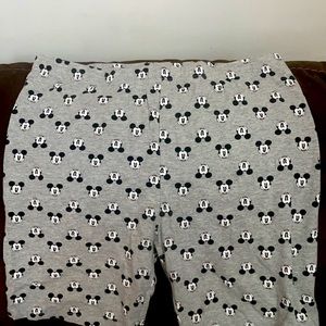 Disney Mickey biker shorts Gray Large